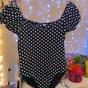 medium polka dot one piece.